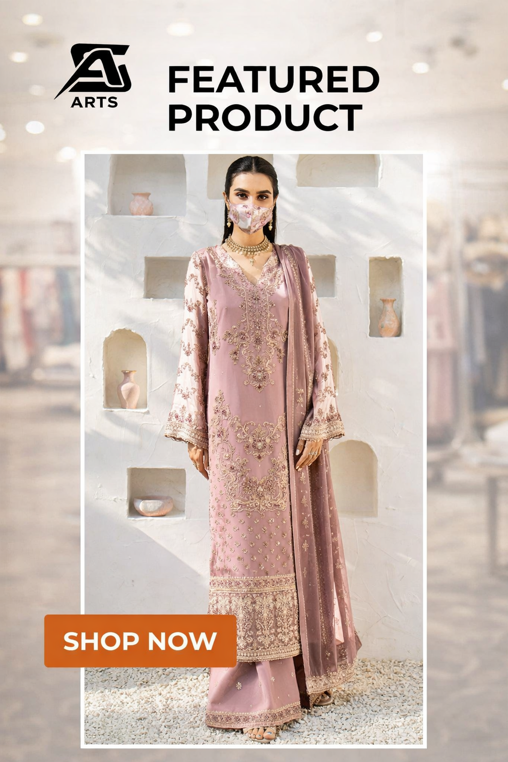 Chiffon Suit – Full Hand Mend, 4 Colors