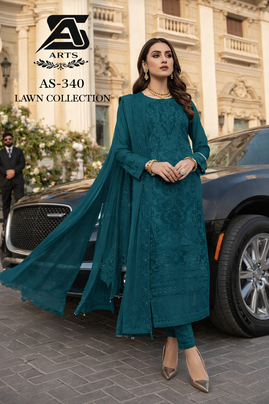 Chiffon Suit – Premium Hand Mend Work